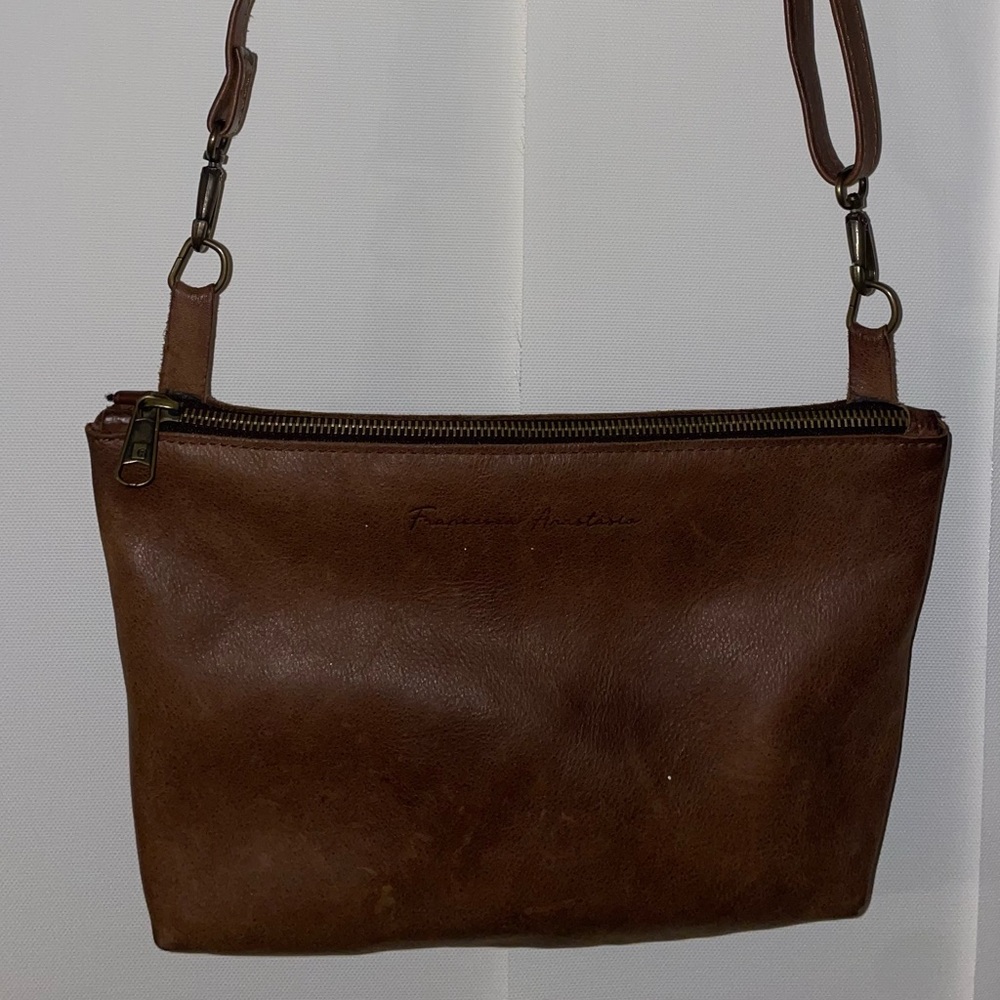 Brown Leather Crossbody Bag